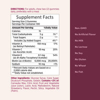 Thumbnail for Nature's Bounty Optimal Solutions Advanced Hair, Skin, Nails, 2X Biotin, 200 Strawberry Gummies