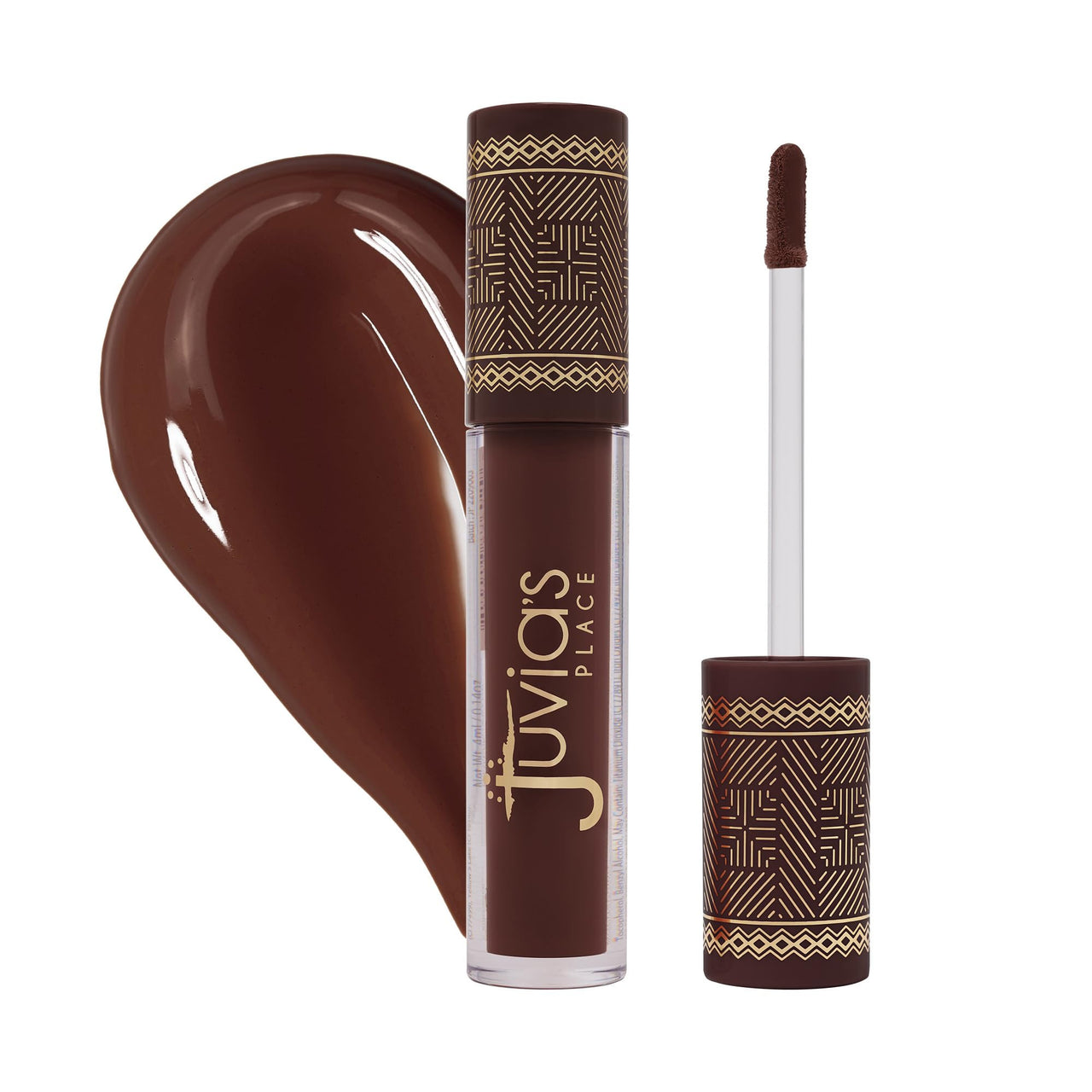 Juvia's Place Coffee Shop Lip Gloss - Chocolate Drip - Hydrating Butter Lip Gloss for Women, Long-Lasting Shine, Moisturizing Glass-like Finish, Plumping Non-sticky, Suitable for every vibe