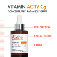 Thumbnail for Avène Vitamin Activ Cg Radiance Concentrated Serum, Radiance Boosting Vitamin C Serum, powered by Vitamin Cg + Niacinamide + Bakuchiol, Visbily Reduce Wrinkles, Dark Spots & Fine Lines, 1 FL Oz