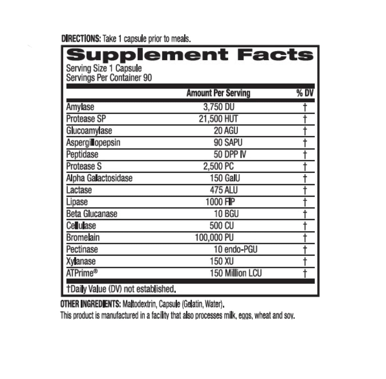 BioTrust AbsorbMax Broad Spectrum Digestive Enzyme Blend, Gluten Free, Non GMO, Digestive Support for Nutrient Digestion, Absorption and Periodic Digestive Discomfort and Bloating