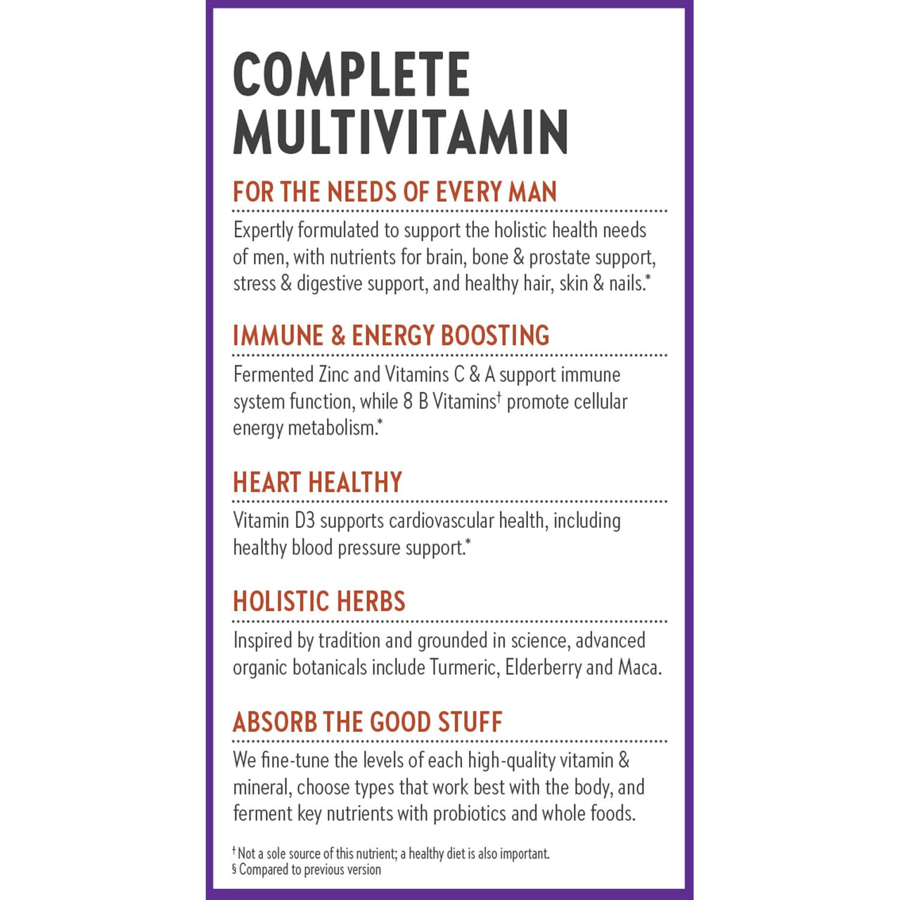 New Chapter Men’s Multivitamin, B6, Extra B12, D3, Vitamin C & Zinc, Immune, Heart, Cellular Energy, and Brain Health, Gentle on The Stomach, One Daily, Non-GMO, Gluten-Free, 18+, 48 Tablets