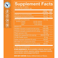 Thumbnail for The Vitamin Shoppe Digestive Enzymes - Complete Multi-Enzyme Formula | Protein Fat Carb Digestion | 600 Tablets | Plant-Based