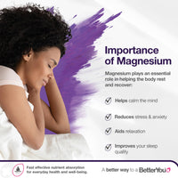 Thumbnail for BetterYou Magnesium Sleep Body Lotion - Relaxing Body Lotion - Magnesium Body Cream with Lavender and Chamomile Blend - Sore Muscle Relief - 6.08 oz