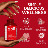 Thumbnail for Goli Apple Cider Vinegar Gummies - Worlds First ACV Gummy with Vitamin B12, Beetroot & Pomegranate - Vegan, Non-GMO, Gluten-Free - 60 Count (Pack of 1)