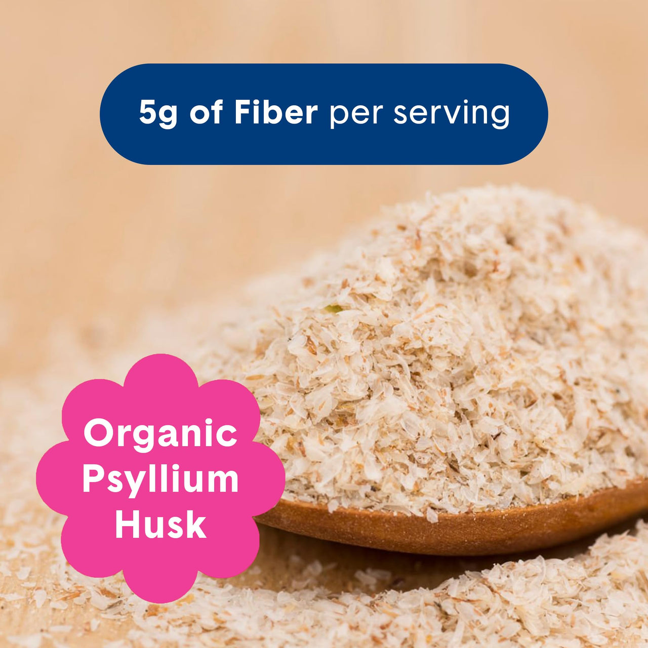 Bellway Super Fiber Powder + Fruit, Sugar Free Organic Psyllium Husk Powder Fiber Supplement for Regularity, Bloating Relief & Digestive Health, Plant-Based, Wild Berry (50 Servings)