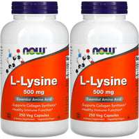 Thumbnail for NOW Foods L-lysine 500 mg, 250 Capsules (Pack of 2)