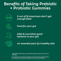 Thumbnail for Benefiber Prebiotic Fiber Supplement Gummies with Probiotics for Digestive Health, Assorted Fruit Flavors - 50 Count