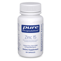 Thumbnail for Pure Encapsulations Zinc 15 mg - Zinc Picolinate Supplement for Immune System Support, Growth & Development - for Wound Healing - 60 Capsules
