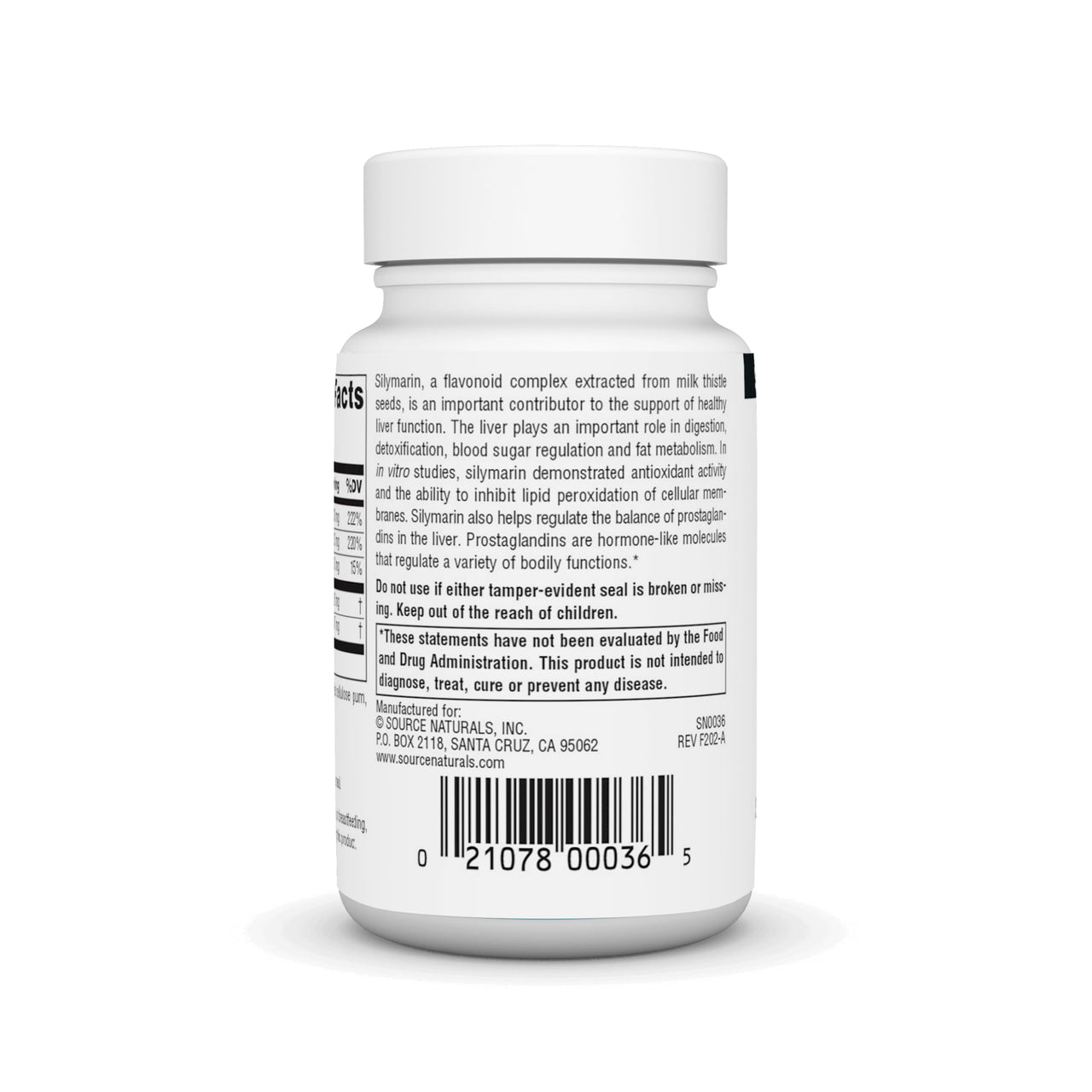 Source Naturals Silymarin Plus, Supports Liver Health* - 60 Tablets