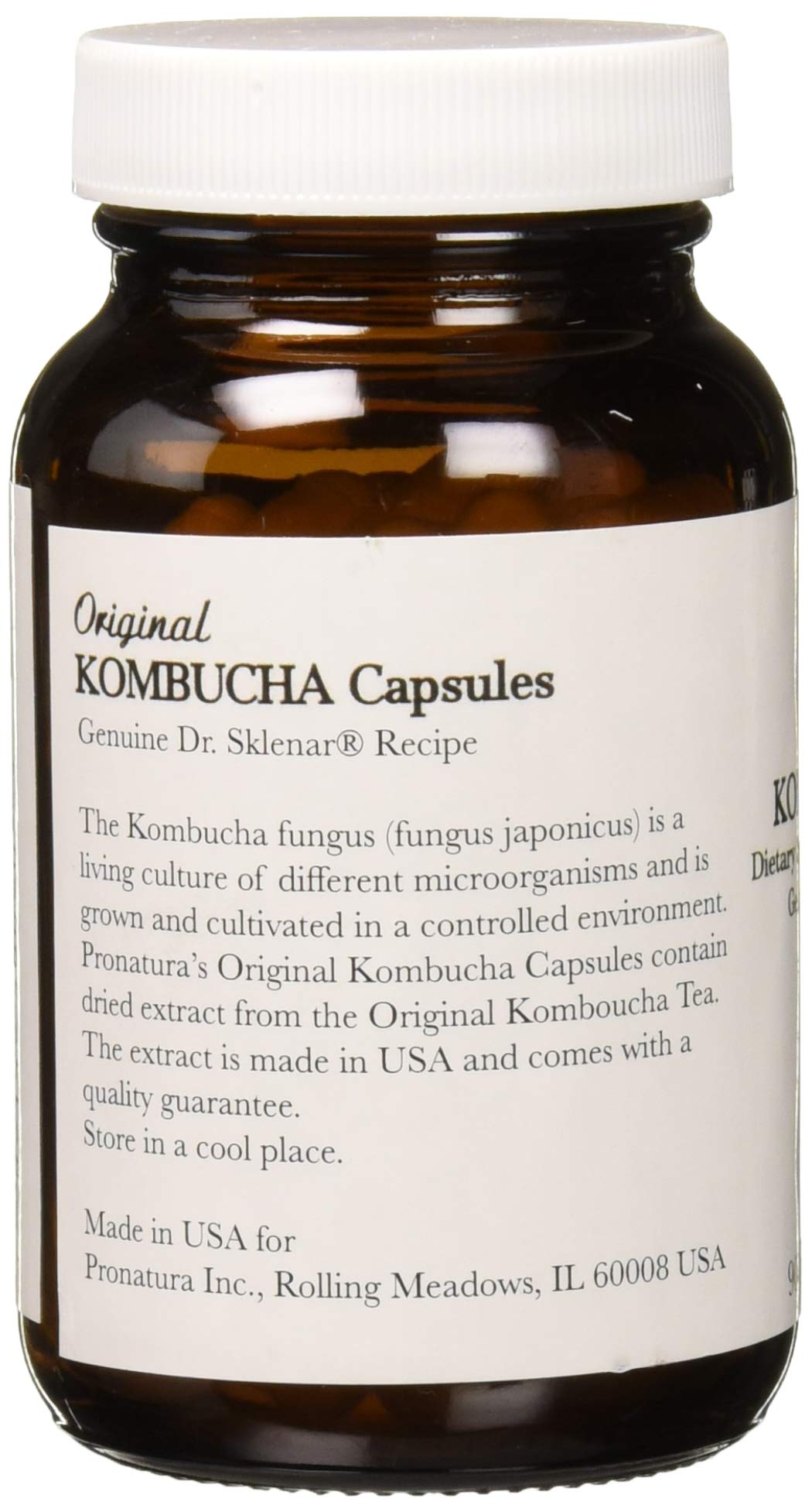 Pronatura Kombucha Capsules, 580 Mg, 90 Capsules