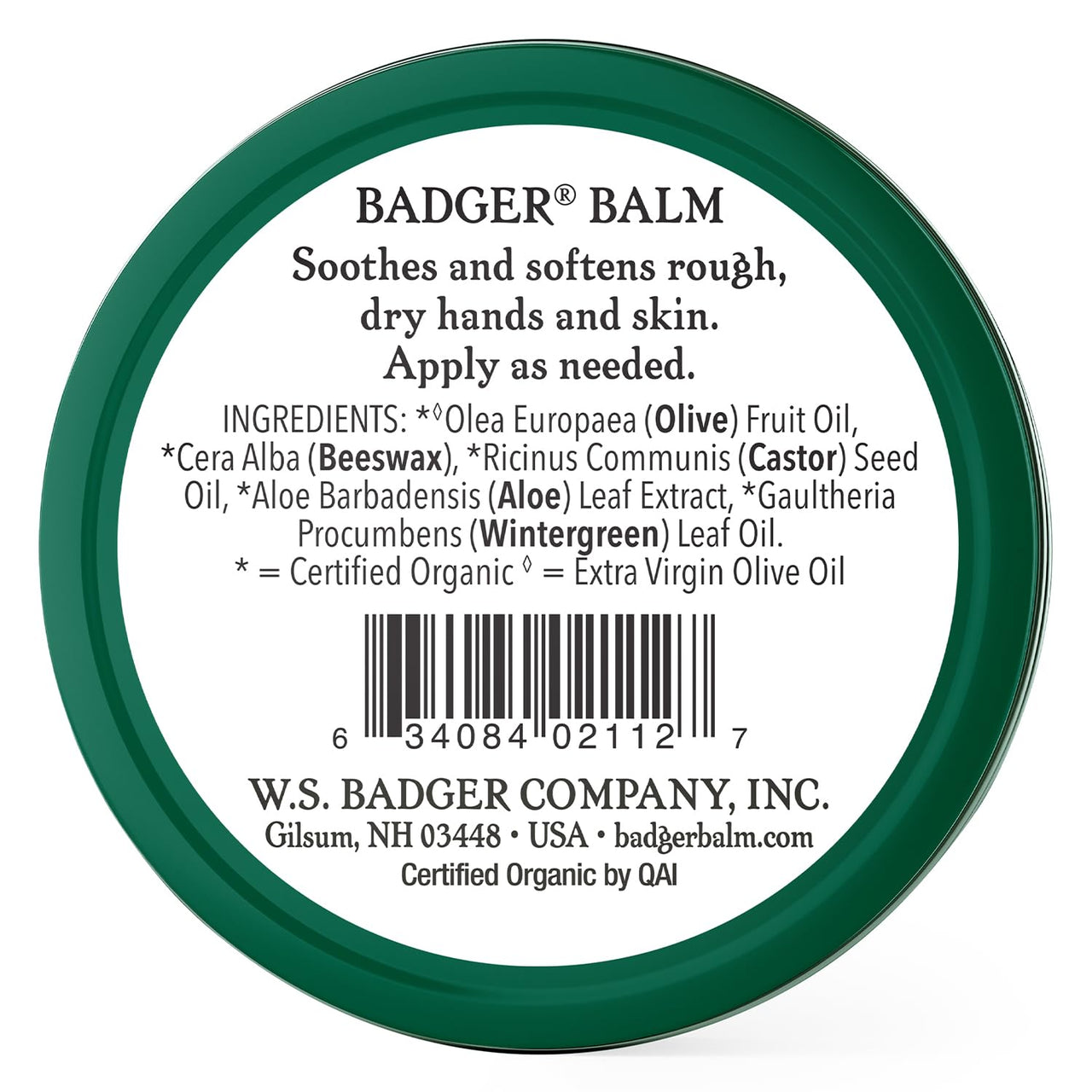 Badger Healing Balm, Hard Working Hands Cream, Organic Hand Cream for Dry Cracked Hands, Long Lasting Hand Moisturizer/Dry Hands Treatment, .75 oz Tin, 2-Pack