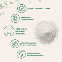 Thumbnail for Micro Ingredients Electrolyte Powder, 2 lbs (139 Servings) | Lemon Raspberry Flavor | High Potassium (1,000mg) + Coconut Water & Real Lemon Juice | No Sugar, Keto Friendly | Non-GMO