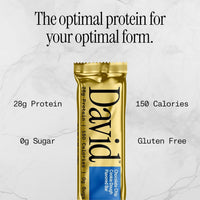 Thumbnail for David Protein Bar, David Favorites, 60 Protein Bars | 28g of Protein | 150 Calories | 0g of Sugar - High Protein, Low Carb, Gluten Free Protein Bar, Pack of 60