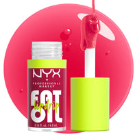 Thumbnail for NYX PROFESSIONAL MAKEUP Fat Oil Lip Drip, Moisturizing Lip Oil Gloss, Vegan Tinted Formula, Up to 12 HR Hydration - Newsfeed (Rose Nude)
