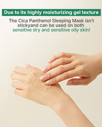 Thumbnail for SNP CICA Panthenol Moisturizing Cream | Overnight Face Cream | Soothing, Moisturizing, and Hydrating Facial Mask with Hyaluronic Acid | Korean Skin Care Overnight Moisturizer | 3.38 Fl Oz