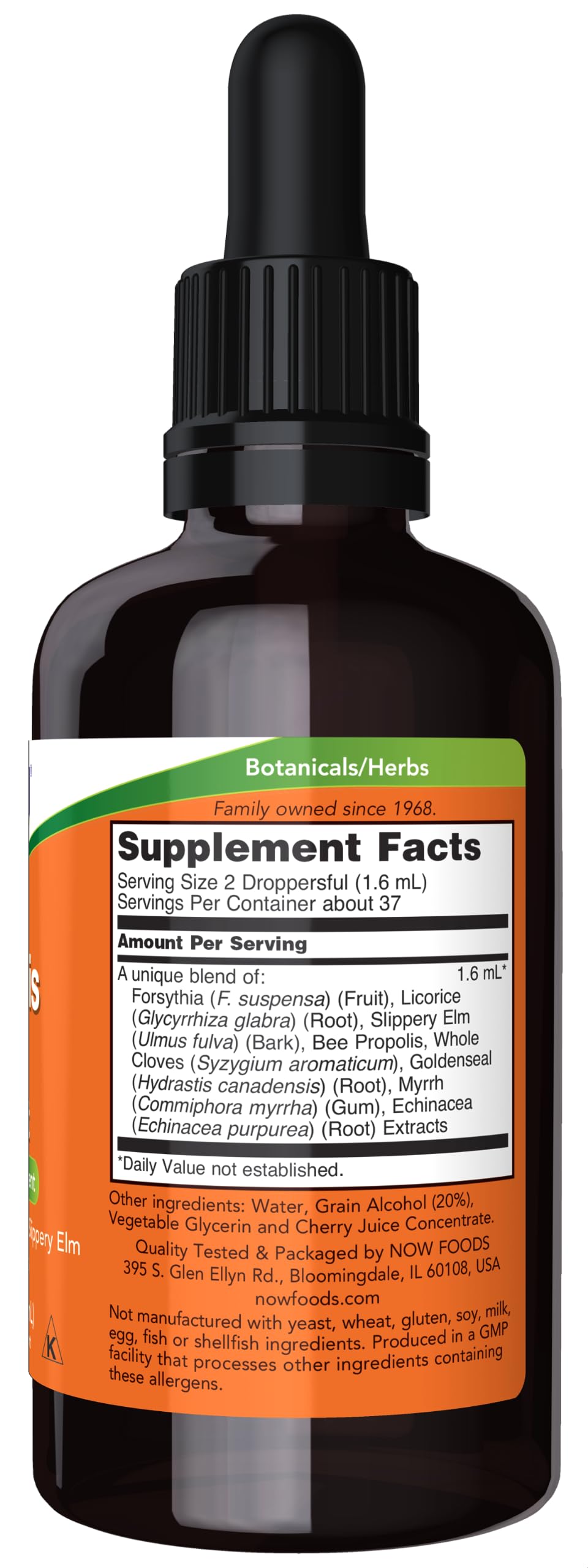 NOW Foods Supplements, Propolis Plus Extract Liquid with Dropper, Herbal Supplement, 2-Ounce