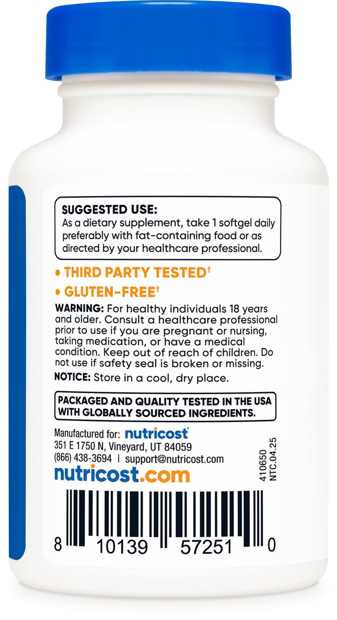 Nutricost Astaxanthin 12mg, 30 Softgels - Non-GMO and Gluten Free