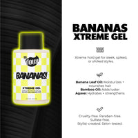 Thumbnail for Bananas Xtreme Hold Hair Gel for Curly Hair –Strong Hold Styling Gel with Frizz Control & Shine –Hair Gel for Women & Men, Curl Gel for Wavy Hair, Natural Hair, Protective Styles & Defined Curls, 12oz