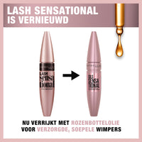 Thumbnail for Maybelline Lash Sensational Washable Mascara, Lengthening and Volumizing for a Full Fan Effect, Very Black, 1 Count