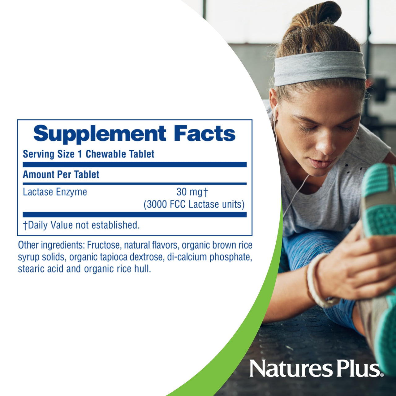 NaturesPlus Say Yes to Dairy - 50 Chewable Tablets - Natural Lactase Enzyme Supplement - Maximum Strength Digestive Aid - Lactose Intolerance Relief - Gluten Free - 50 Servings