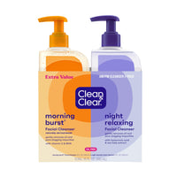 Thumbnail for Clean & Clear 2-Pack Oil-Free Facial Cleansers with Citrus Scent, Morning Burst and Night Relaxing, 16 oz