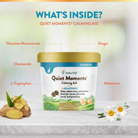 Thumbnail for NaturVet –Quiet Moments Calming Aid for Cats Plus Melatonin – 60 Soft Chews – Helps Reduce Stress & Promote Relaxation – Great for Storms, Fireworks, Travel & Grooming
