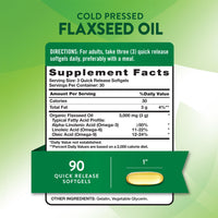 Thumbnail for Nature's Truth Flaxseed Oil Softgels | 90 Count | Cold Pressed, Non-GMO & Gluten Free Supplement