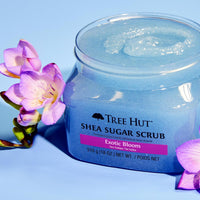 Thumbnail for Tree Hut Exotic Bloom Shea Sugar Scrub | Exfoliating Body Scrub Removes Dead, Dry Skin for a Soft & Hydrated Feel | Nourishing Essential Body Care | 18 fl oz.
