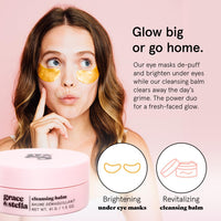 Thumbnail for grace & stella Award Winning Skin Care Set - Birthday Gifts for Her, Travel Size Toiletries with Eye Masks, Hyaluronic Acid Serum, Lip Balm & More, Gift Baskets for Women, Vegan Cruelty-Free Self Care