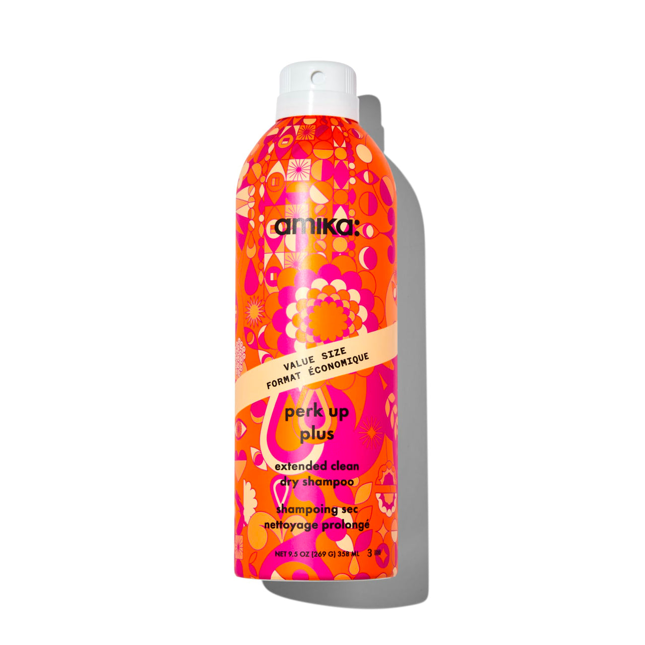amika perk up plus extended clean dry shampoo, 9.5oz