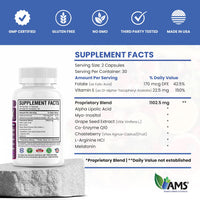 Thumbnail for America Medic & Science OVA-Max Prenatal Vitamins for Women (120 Capsules) Boosts Fertility and Ovulation | Pregnancy Aid and Female Preconception Supplements with CoQ10, Folic Acid, and Myo-Inositol
