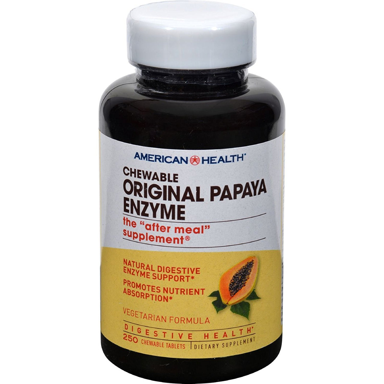 American Health, Original Papaya Enzyme, 250 Count
