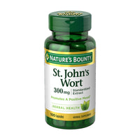 Thumbnail for Nature's Bounty St. John’s Wort 300mg Capsules, Herbal Health Supplement, Promotes a Positive Mood, 100 Capsules