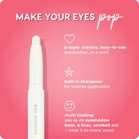 Thumbnail for ColourPop Shadow Stix - Cream Eyeshadow Stick with Long-Lasting Color - Multi-Use Cream Makeup with a Built-In Sharpener & Precise Tip for Easy Application - Cold Girl (0.05 oz)