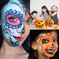 Thumbnail for UCANBE Face Body Paint Oil, Professional 15 Colors FX Makeup Palette- Non Toxic Hypoallergenic Safe Facepaint for Halloween, Cosplay Costumes, Parties and Festivals