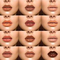 Thumbnail for Juvia's Place Coffee Shop Lip Gloss - Chocolate Drip - Hydrating Butter Lip Gloss for Women, Long-Lasting Shine, Moisturizing Glass-like Finish, Plumping Non-sticky, Suitable for every vibe