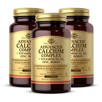 Thumbnail for Solgar Advanced Calcium Complex - 120 Tablets, Pack of 3 - with Zinc, Boron, Vitamins D3 & K2 - Non-GMO, Gluten Free, Dairy Free - 90 Total Servings