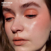 Thumbnail for Kaja Multi-purpose Liquid Eyeshadow & Blush - Whipped Dream | with Cotton Seed Oil, 4 Shades, Buildable, Blendable, Airy Semi-matte Finish, 01 Coral Souffle, 0.17 Oz