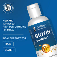 Thumbnail for Dr. Berg Biotin Shampoo for Men & Women (Improved High-Performance Formula) - Independently Tested & Certified Paraben- Sulfate- & Silicone-Free - Infused w/Biotin, Argan Oil & Botanicals - 8 Fl oz