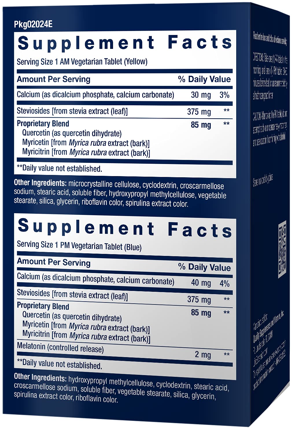 Life Extension Triple Action Blood Pressure, Heart Health Supplement, quercetin, stevia Extract, melatonin, Morning and Night Support, Gluten-Free, Non-GMO, Vegetarian, 60 Tablets