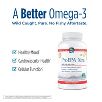 Thumbnail for Nordic Naturals ProEPA Xtra, Lemon - 120 Soft Gels - 1640 mg Omega-3 - High-Intensity EPA Formula for Positive Mood, Heart Health & Cellular Function - Non-GMO - 60 Servings