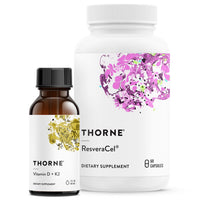 Thumbnail for THORNE - Cellular Support Bundle - Vitamin D + K2 Liquid and ResveraCel - Support Healthy Bones, Muscles, and Aging