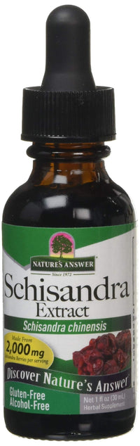 Thumbnail for Nature's Answer Schisandra Berry Extract - Alcohol Free, Gluten Free, Stress, Fatigue, Relaxing Support - Made in USA - Adrenal Support Supplements for Everyone