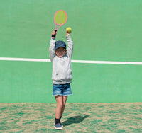 Thumbnail for Crefotu Kid Tennis Racket Set for Toddler,Children,Sponge Handle, Includes 6 Badminton, 1 Tennis Ball, Bag and 2 Balls - Increase Children's Sports,Improve Tennis Skills