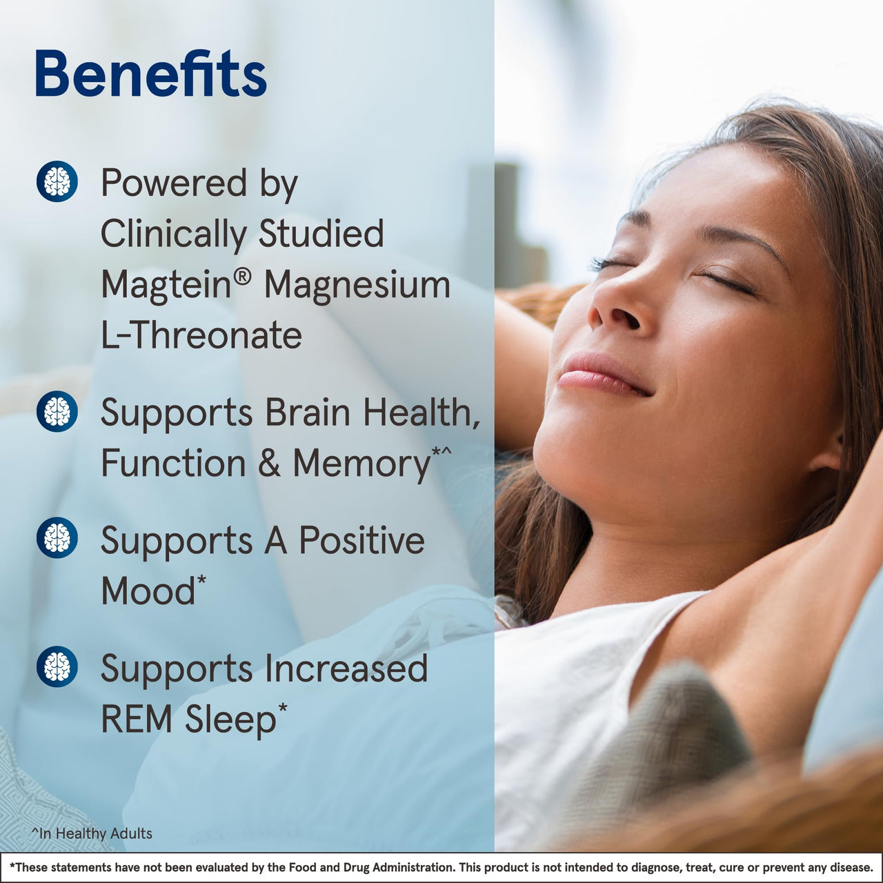 Jarrow Formulas Magnesium L-Threonate, MagMind Magtein Brain Supplements for Memory Support, 90 Veggie Capsules, Up to a 30 Day Supply