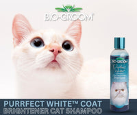 Thumbnail for Bio-Groom Purrfect White Cat Shampoo – Color Enhancing Pet Shampoo, Cat Bathing Supplies, Kitten Wash, Cat Grooming Supplies, Cruelty-Free, Made in USA, Coat Brightener Shampoo – 8 fl oz 1-Pack