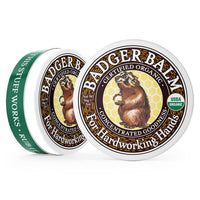 Thumbnail for Badger - Hardworking Hands Healing Balm, Aloe Vera & Wintergreen, Working Hand Balm, for Dry Hands, Hand Moisturizer, Certified Organic, 2 oz (3 Pack)