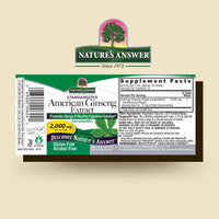 Thumbnail for Nature's Answer Alcohol-Free Ginseng American Root, 1-Fluid Ounce