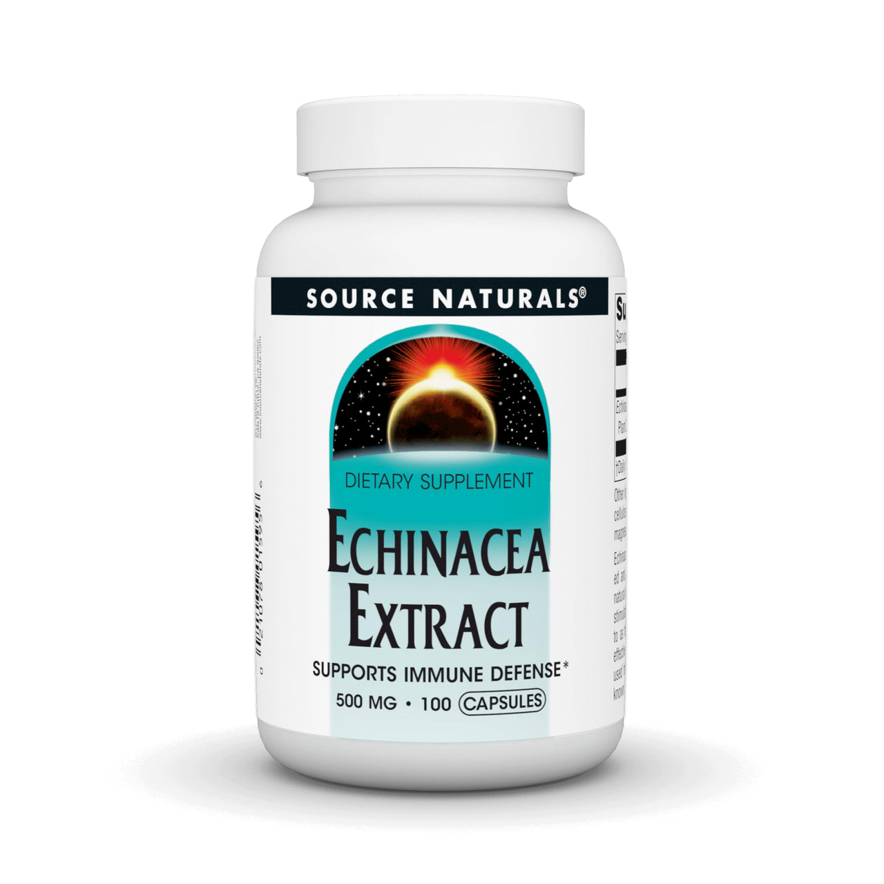 Source Naturals Echinacea Root Extract - Supports Immune Defense* - 500mg - 100 Capsules