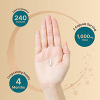 Thumbnail for NatureBell Magnesium Glycinate 1,000mg, 240 Capsules | 500mg per Capsule | 100% Chelated & Purified | Sleep, Muscle & Nerve Support | Non-GMO, Gluten-Free